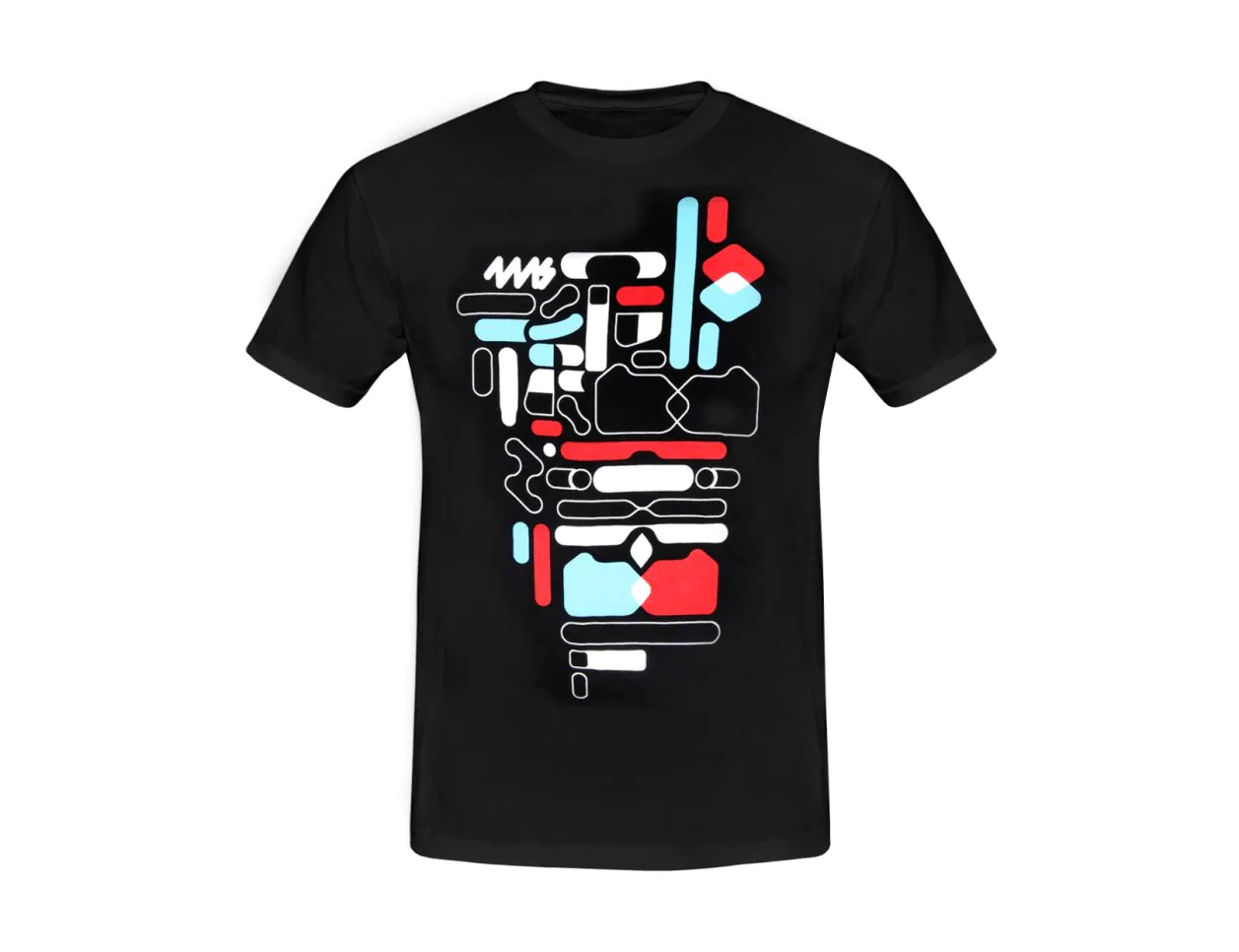 4ms Shapes Shirt (Black, Color) - XL