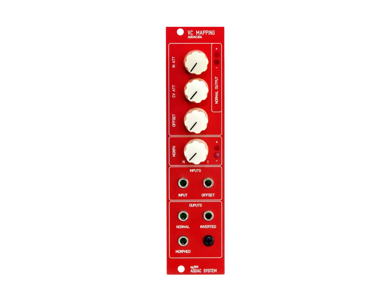 ADDAC System ADDAC204 VC CV Mapping (Red)