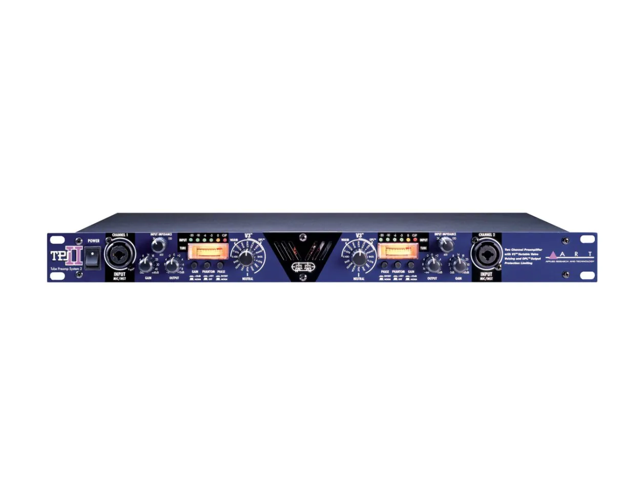 ART TPS II 2-Channel Tube Microphone Preamp
