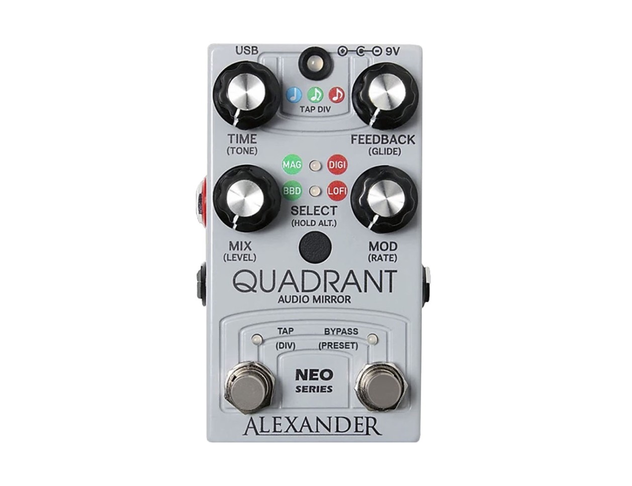 Alexander Pedals Quadrant Audio Mirror Delay Pedal