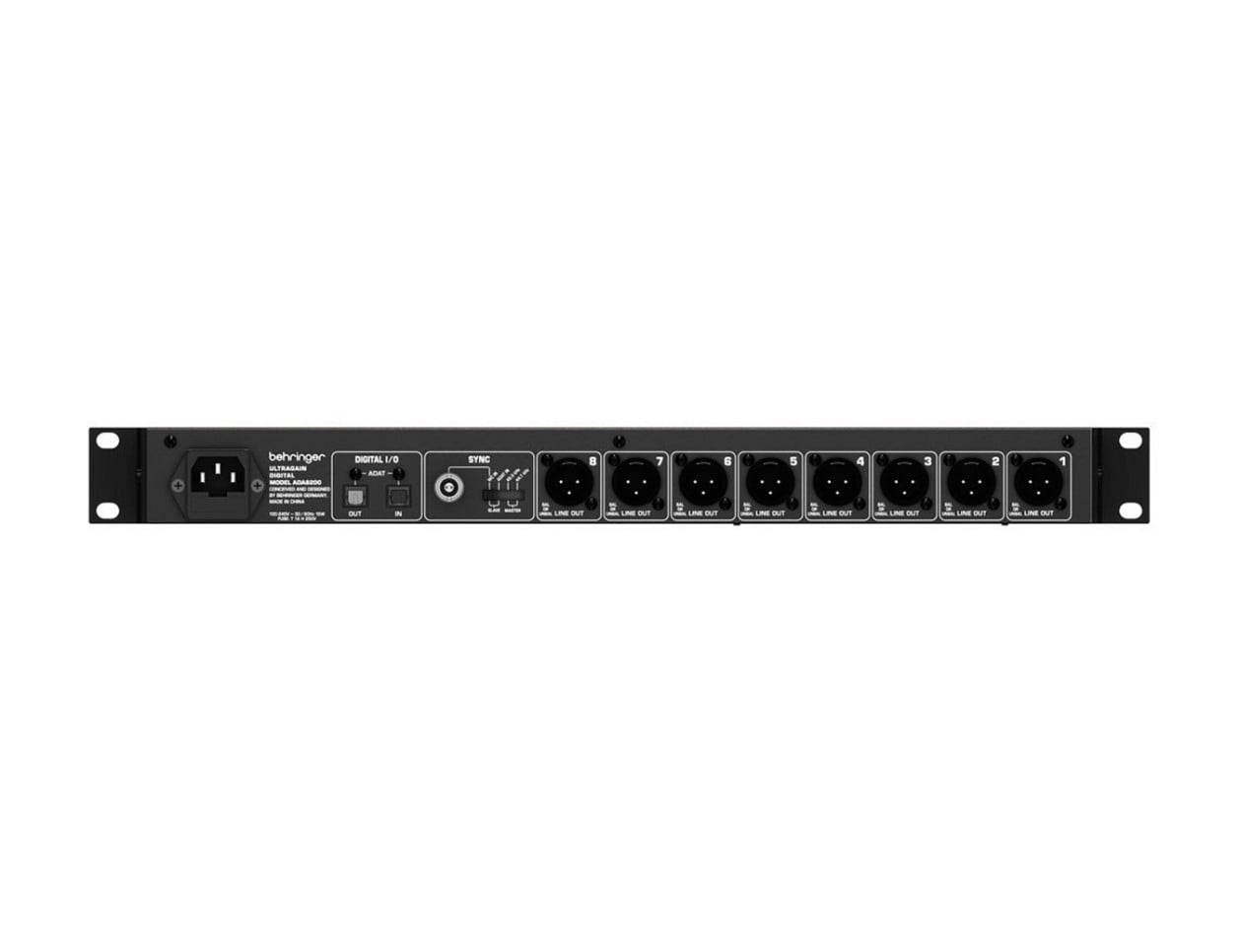 配信機器・PA機器・レコーディング機器 BEHRINGER ADA8200 ULTRAGAIN DIGITAL Behringer ADA8200 Ultragain Pro Digital at Gear4music
