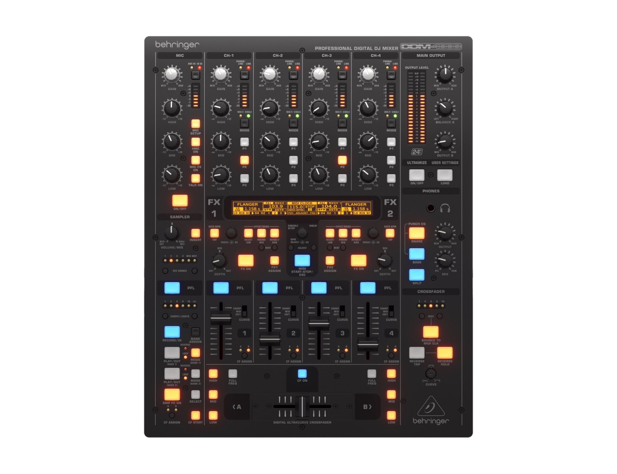 BEHRINGER / DDM4000 DJミキサー Behringer DDM4000 5-Channel Digital DJ Mixer