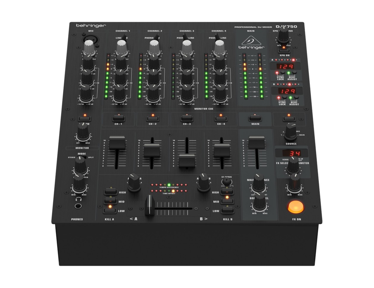 Behringer DJX750 5-Channel DJ Mixer