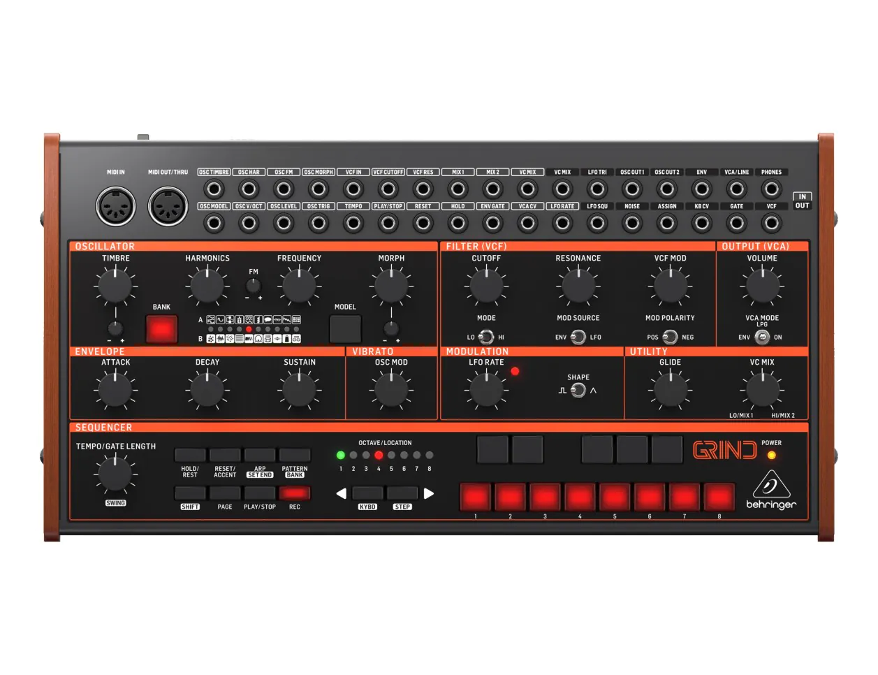 behringer GRIND セミモジュラーシンセサイザー Behringer Grind Hybrid Semi-Modular Synthesizer