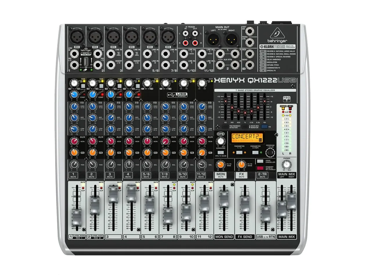 Behringer QX1222USB Mixer with USB and Effects