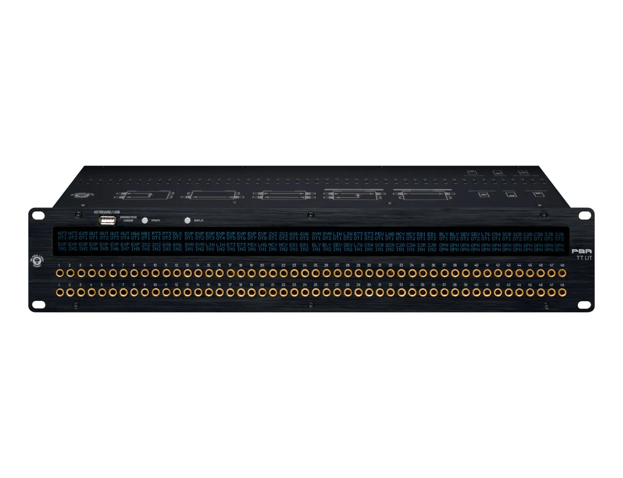 Black Lion PBR TT LIT Patchbay with LED Display