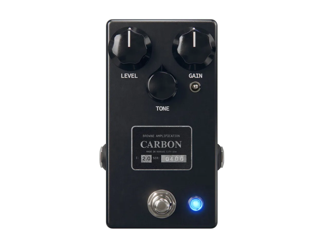 ギター Browne Amplification Carbon V2 Black Browne Amplification Carbon V2 Overdrive Pedal