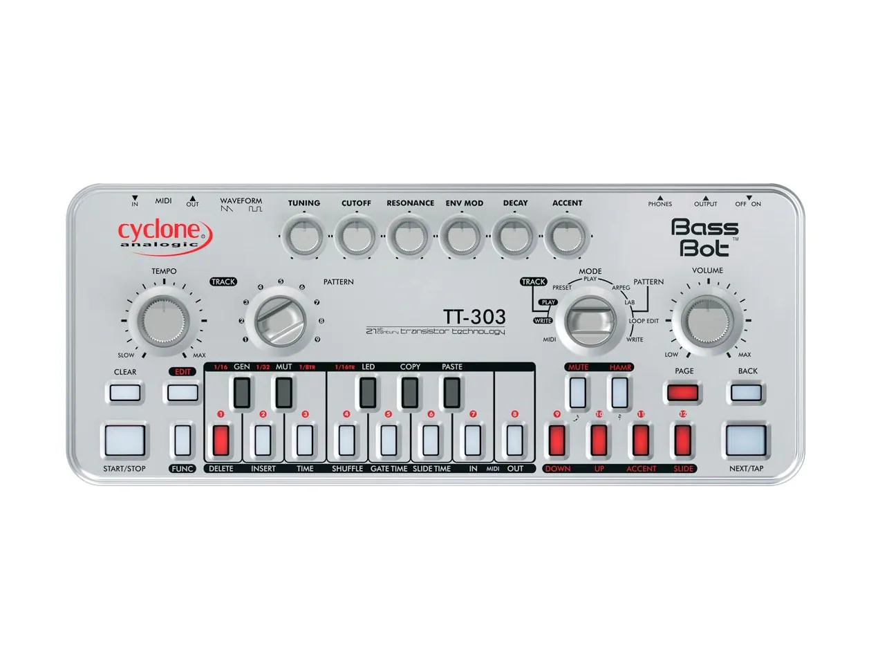 Cyclone Bass Bot TT-303 Mk2 Analog Synthesizer