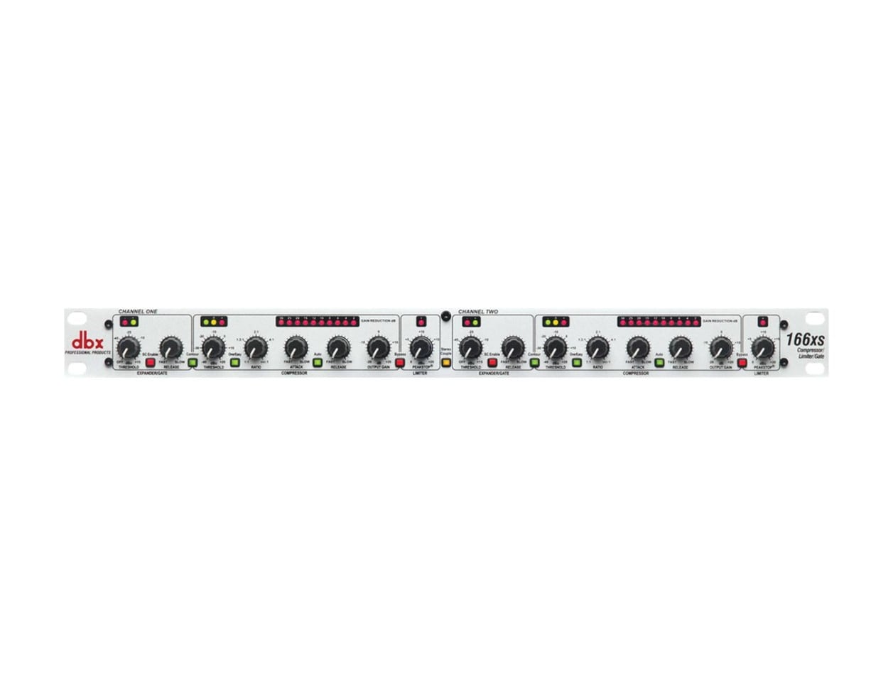 dbx 166XS コンプレッサー　動作品 dbx 166XS 2-Channel Compressor / Limiter / Gate