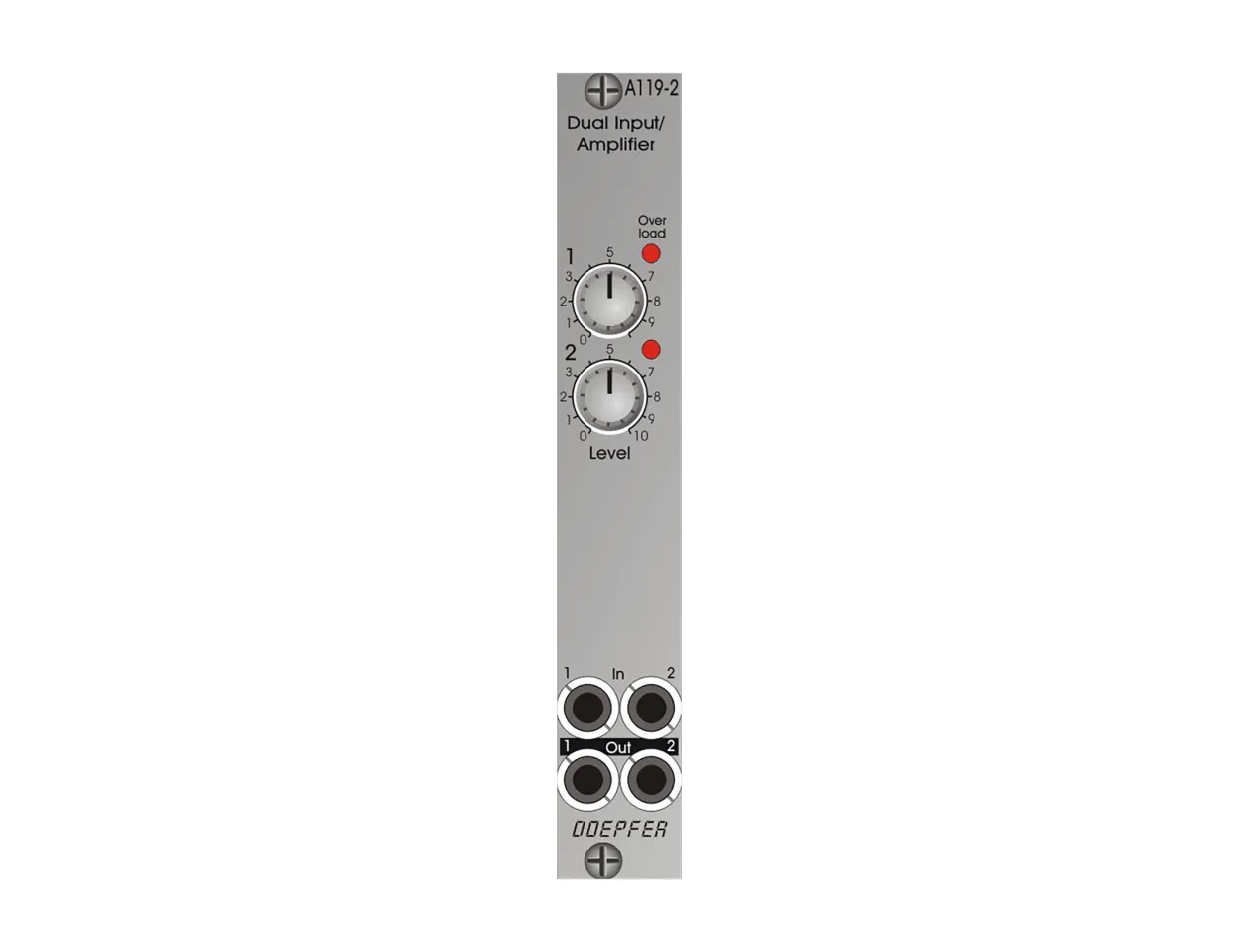 【ほぼ未使用】Doepfer A-119 External Input Doepfer A-119-2 Dual External Input / Amplifier