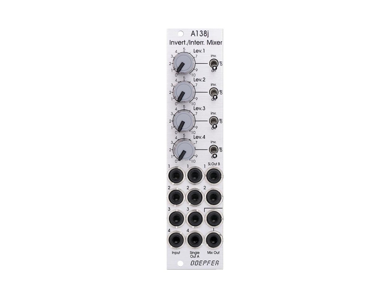 Doepfer A-138n Narrow Mixer モジュラーシンセ Doepfer A-138j Inverting/Interrupting Mixer