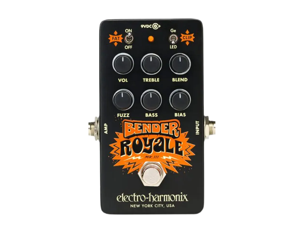EHX Bender Royale Germanium Fuzz Pedal (Black)