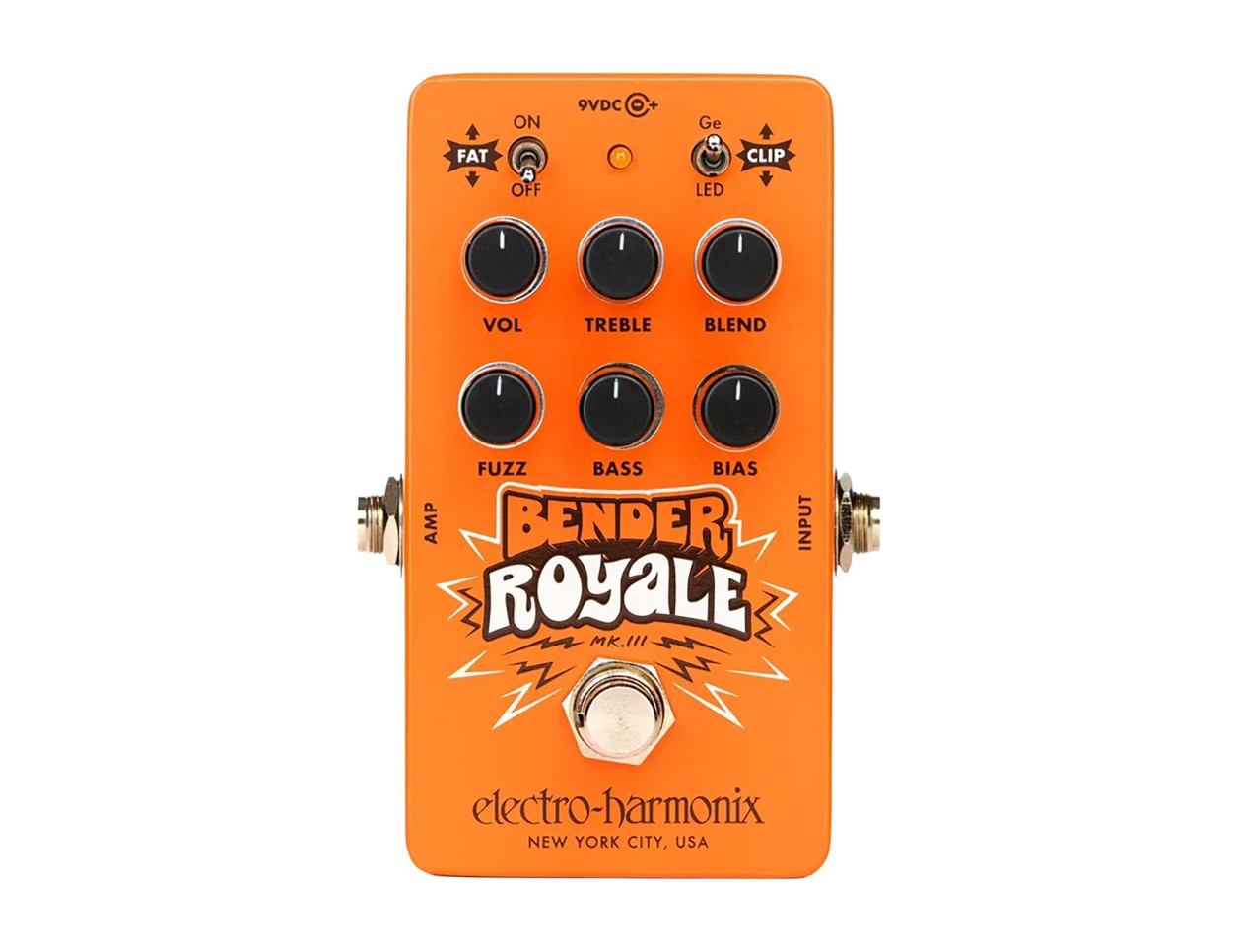 ギター ELECTRO-HARMONIX Bender e EHX Bender Royale Germanium Fuzz Pedal (Orange)