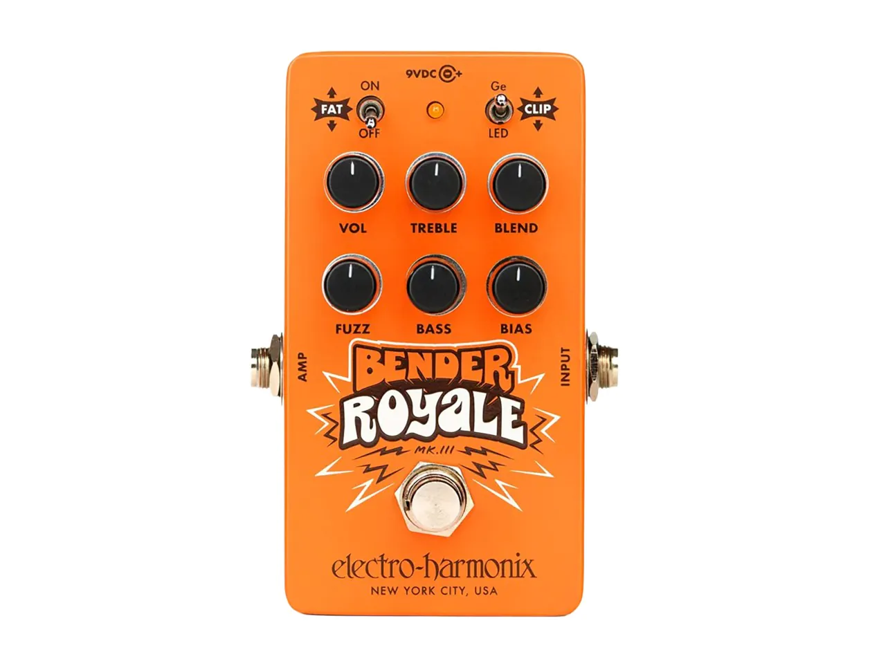 EHX Bender Royale Germanium Fuzz Pedal (Orange)
