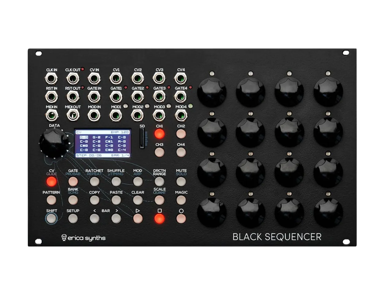 Erica Black Sequencer Four-Track Sequencer