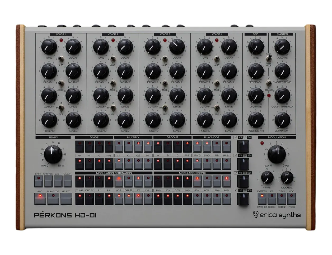 erica synths perkons hd-01 ドラムマシン Erica synths PERKONS HD-01 BLACK Drum machine