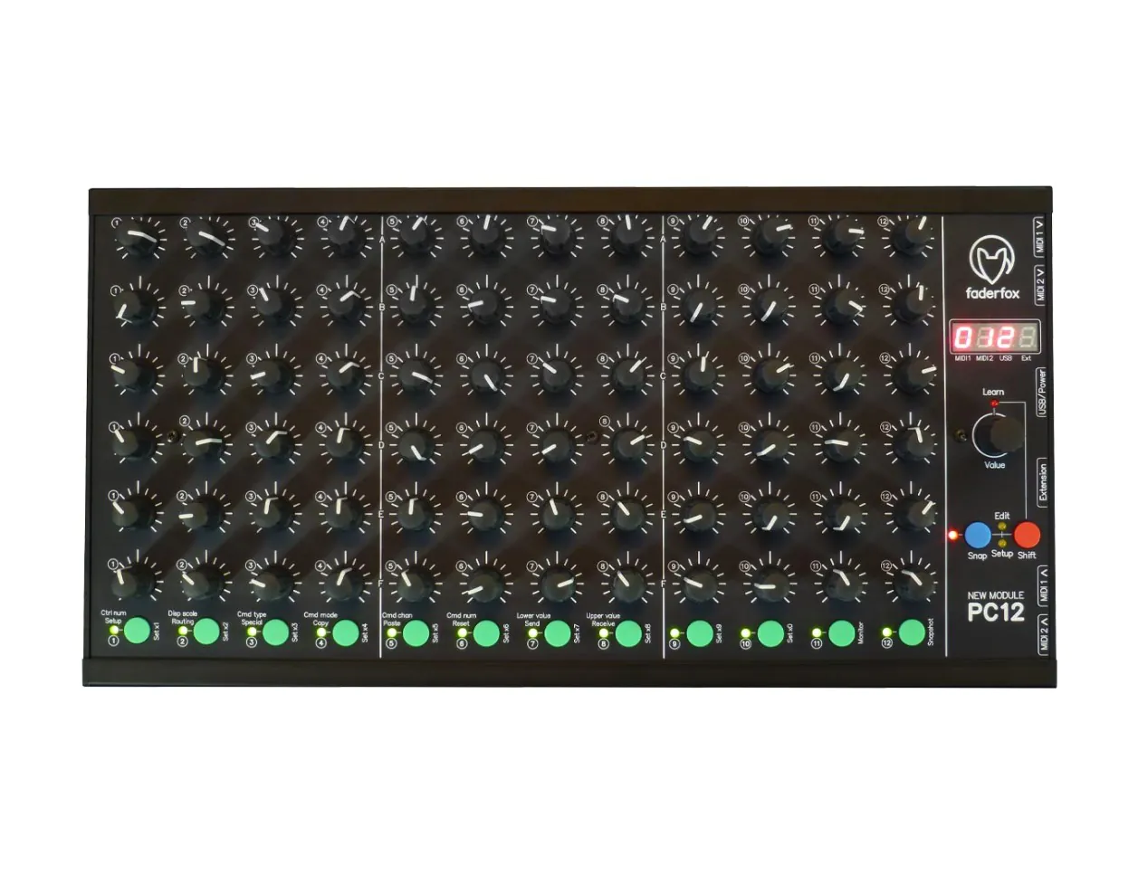 Faderfox PC12 MIDI Pot Controller