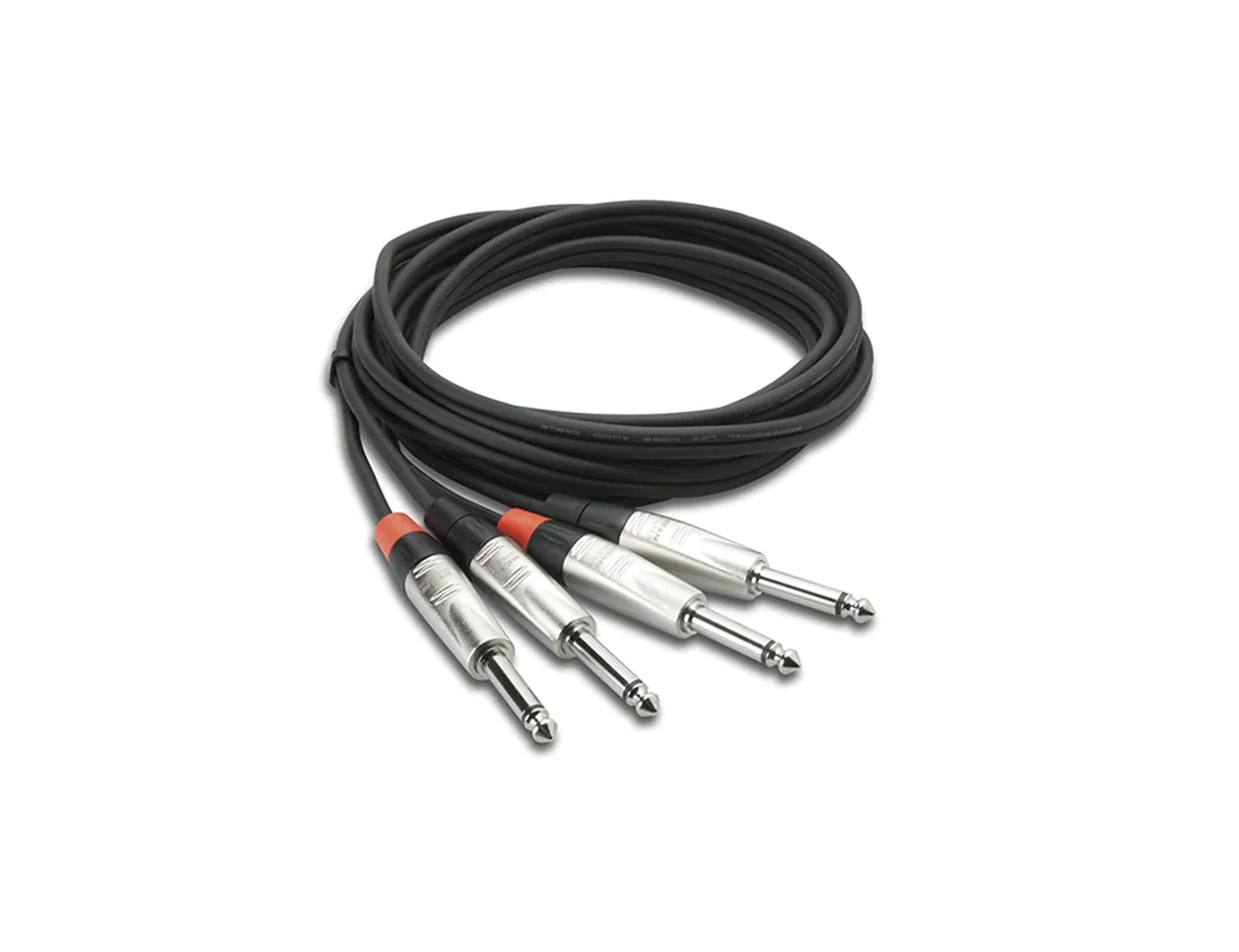 Hosa HPP-000X2 REAN Dual 1/4" TS Cable