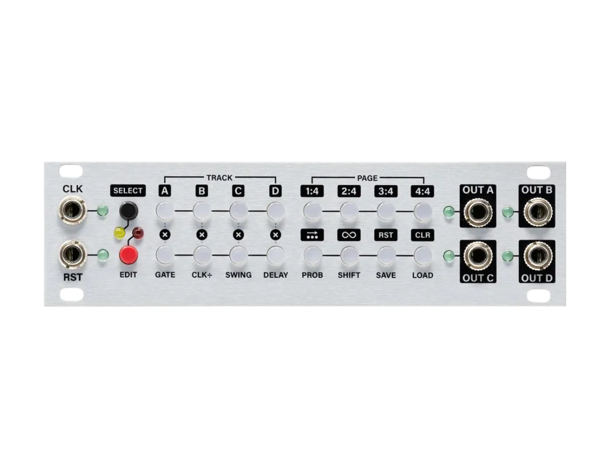 Intellijel Designs Steppy Trigger Sequencer 1U