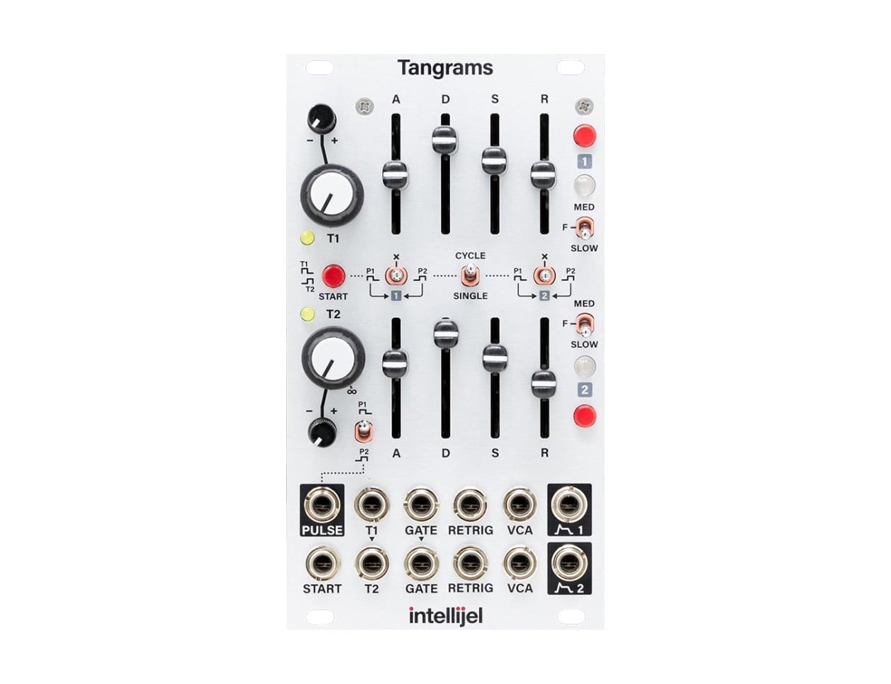 intellijel Dual ADSR モジュール Intellijel Dual ADSR - Eurorack Module on ModularGrid