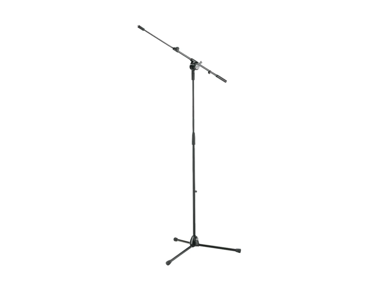 K&M 25600 Mic Stand with Telescoping Boom (Black)