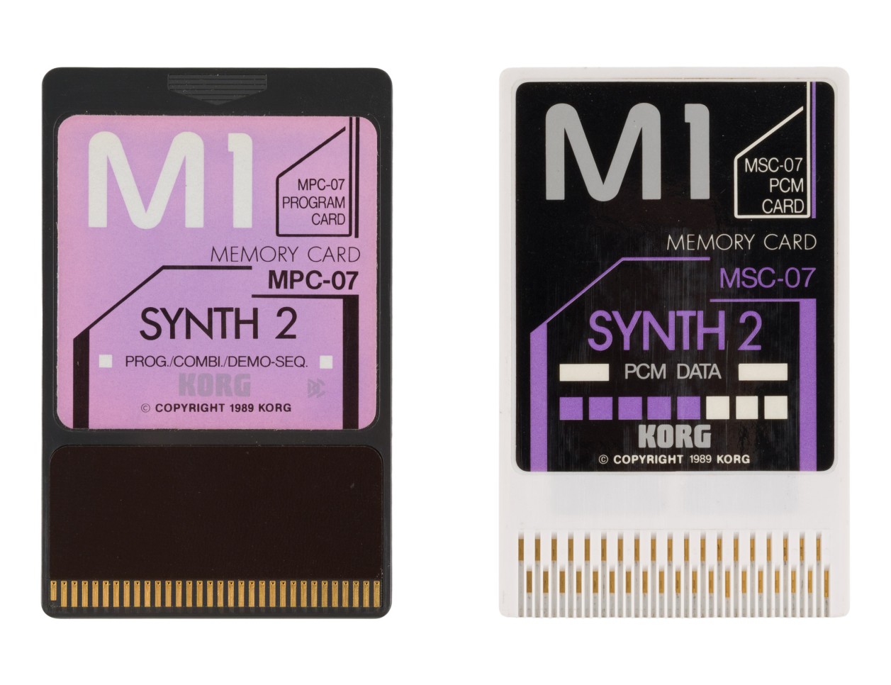 Korg M1 Synth 2 Card Set (Program Data MPC-07, PCM Data MSC-07