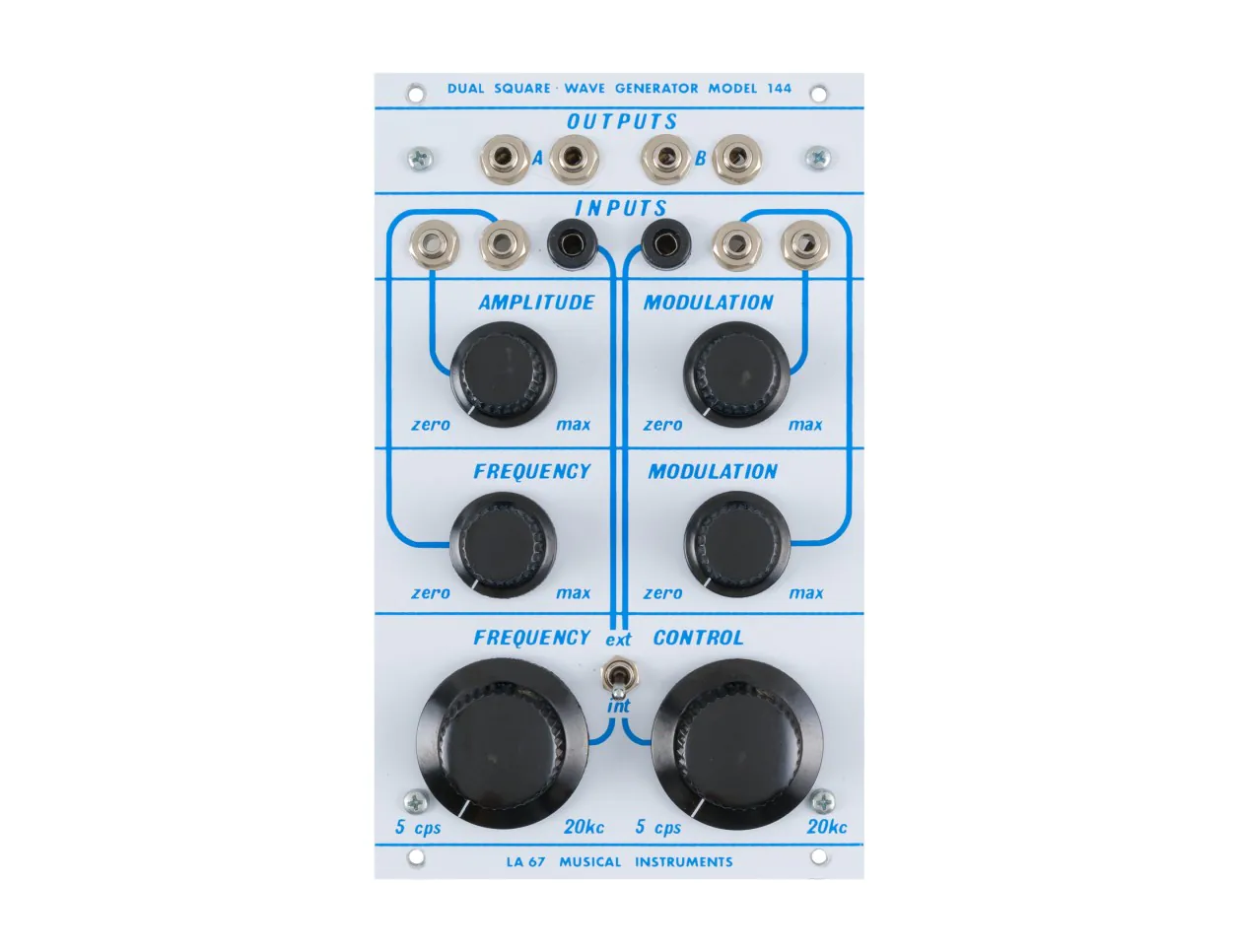La 67 Model 144 Dual Square Wave Generator (Buchla 4U) [USED]