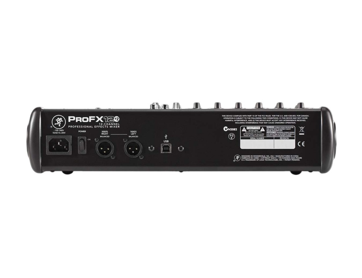 Mackie ProFX12v2 12チャンネルミキサー Mackie ProFX12v2 12-Channel Mixer + Effects
