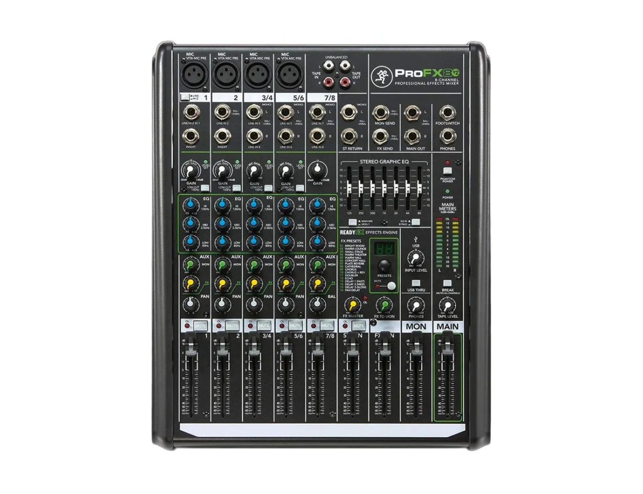 Mackie ProFX8v2 8-Channel Mixer + Effects