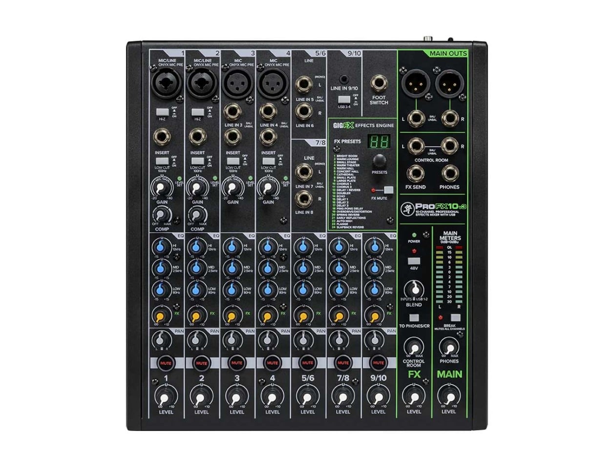 Mackie ProFX10v3 10-Channel Mixer