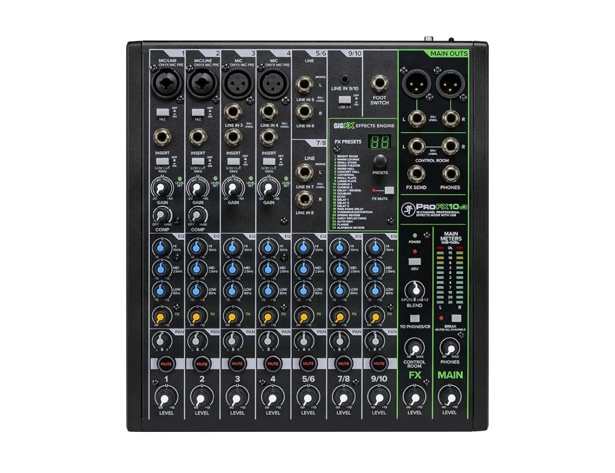 Mackie ProFX10v3 10-Channel Mixer