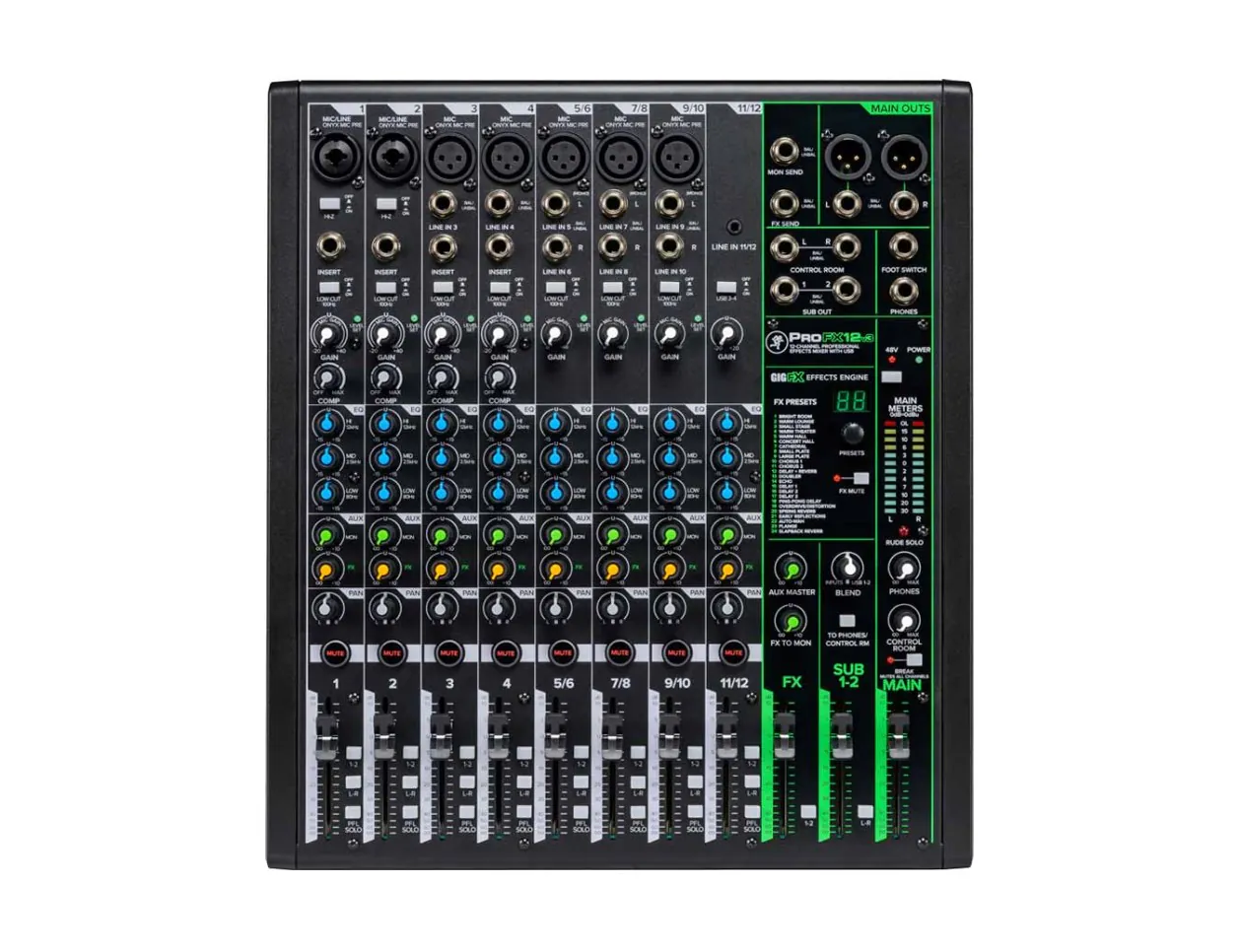 mackie PROFX12V3 アナログミキサー 12チャンネル Mackie ProFX12v3 12-Channel Mixer