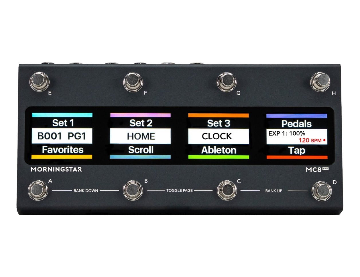 Morningstar MC8PRO 凝りに凝りまくったMIDI設定をそのままに MC8 PRO - Morningstar Engineering