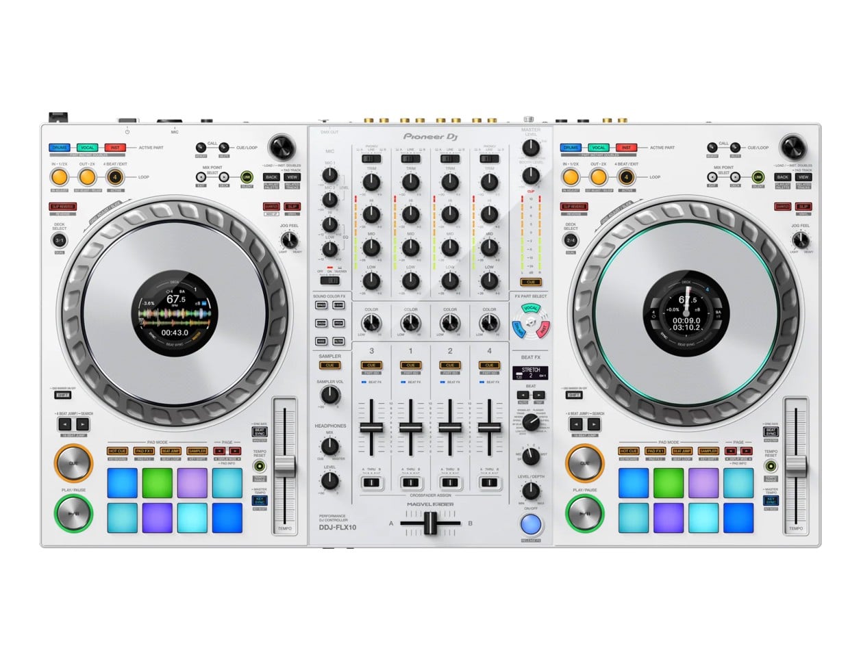 美品　Pioneer DDJ-FLX4 Pioneer DDJ-FLX10-W 4-Channel DJ Controller