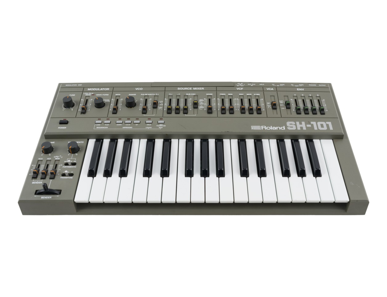 Roland SH-101 Analog Keyboard Synthesizer (Gray) [VINTAGE]
