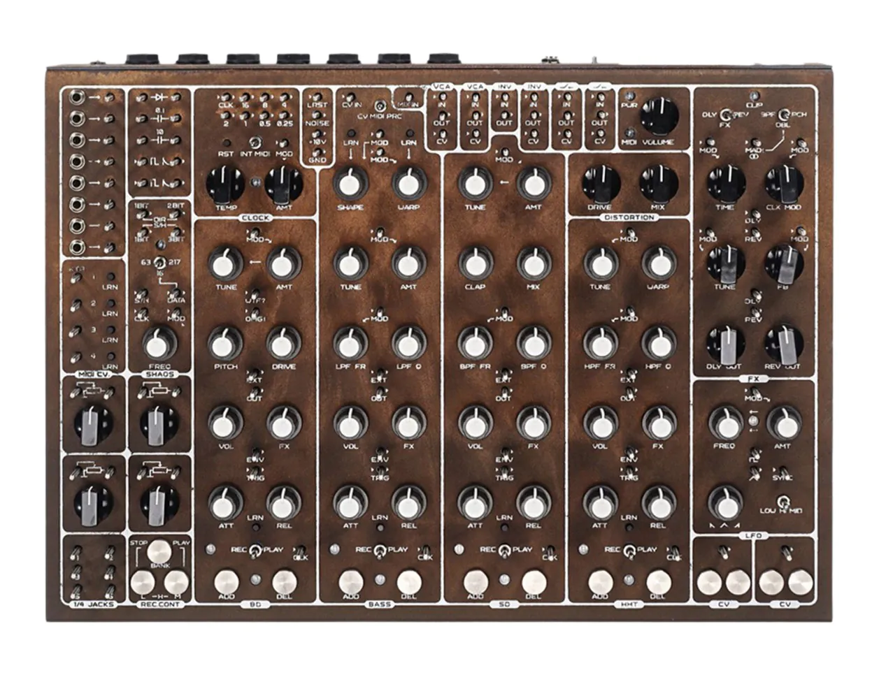 SOMA Pulsar-23 Semi-Modular Drum Machine (Rust)