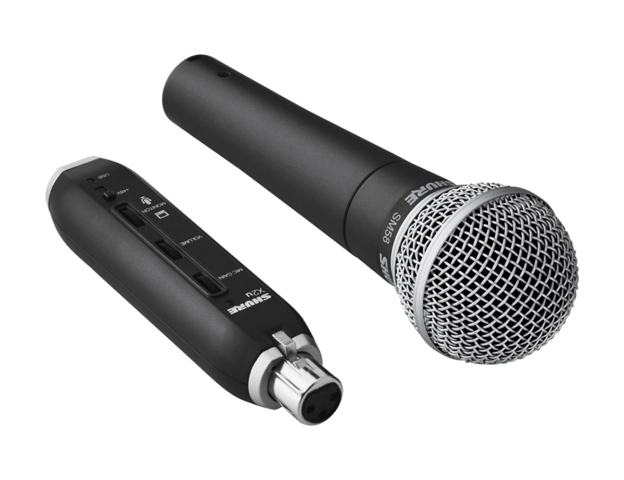 Shure SM58-X2u Dynamic Mic + USB Adapter