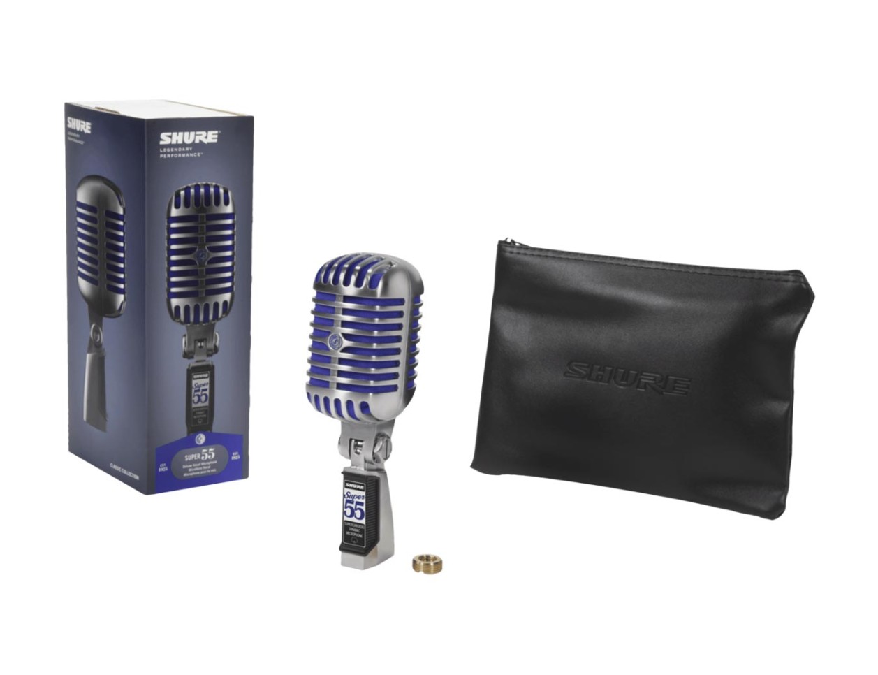 【新品未使用】Shure Super 55 ダイナミックマイク Shure Super 55 Deluxe Vocal Microphone PERFORMER PAK – Kraft Music