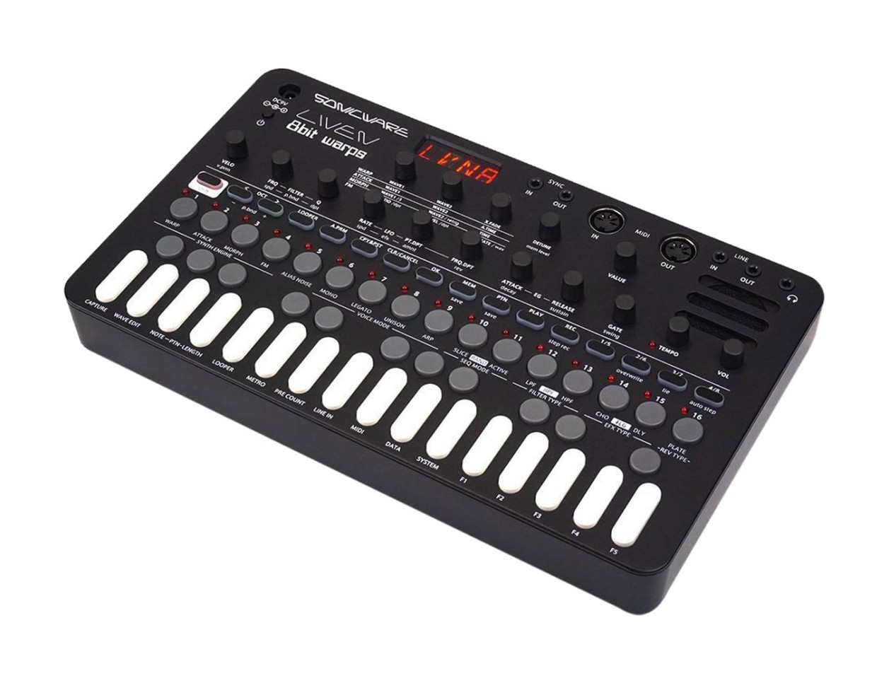 SONICWARE LIVEN 8bit warp 元箱・クイックガイド付 Sonicware LIVEN 8bit Warps Eight-Bit Synthesizer