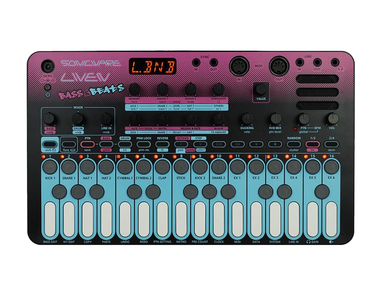 【美品】SONICWARE LIVEN BASS BEATS シンセサイザー Sonicware Liven Bass&Beats Synthesizer