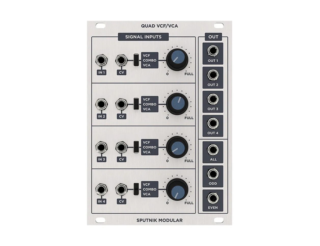 Sputnik Quad VCF/VCA Lowpass Gate + Mixer