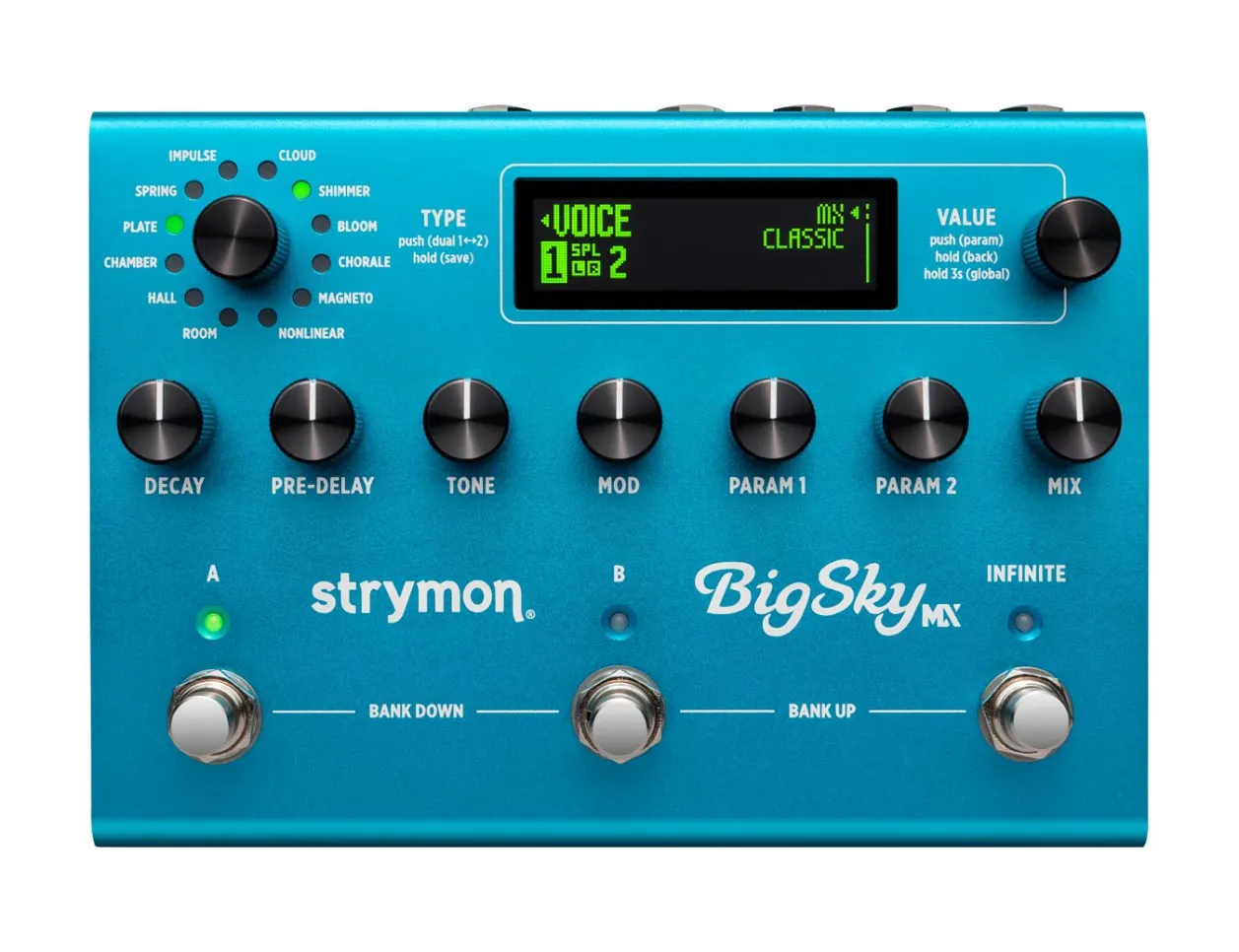 ストライモン　BigSky Strymon BigSky MX Reverb Workstation Pedal