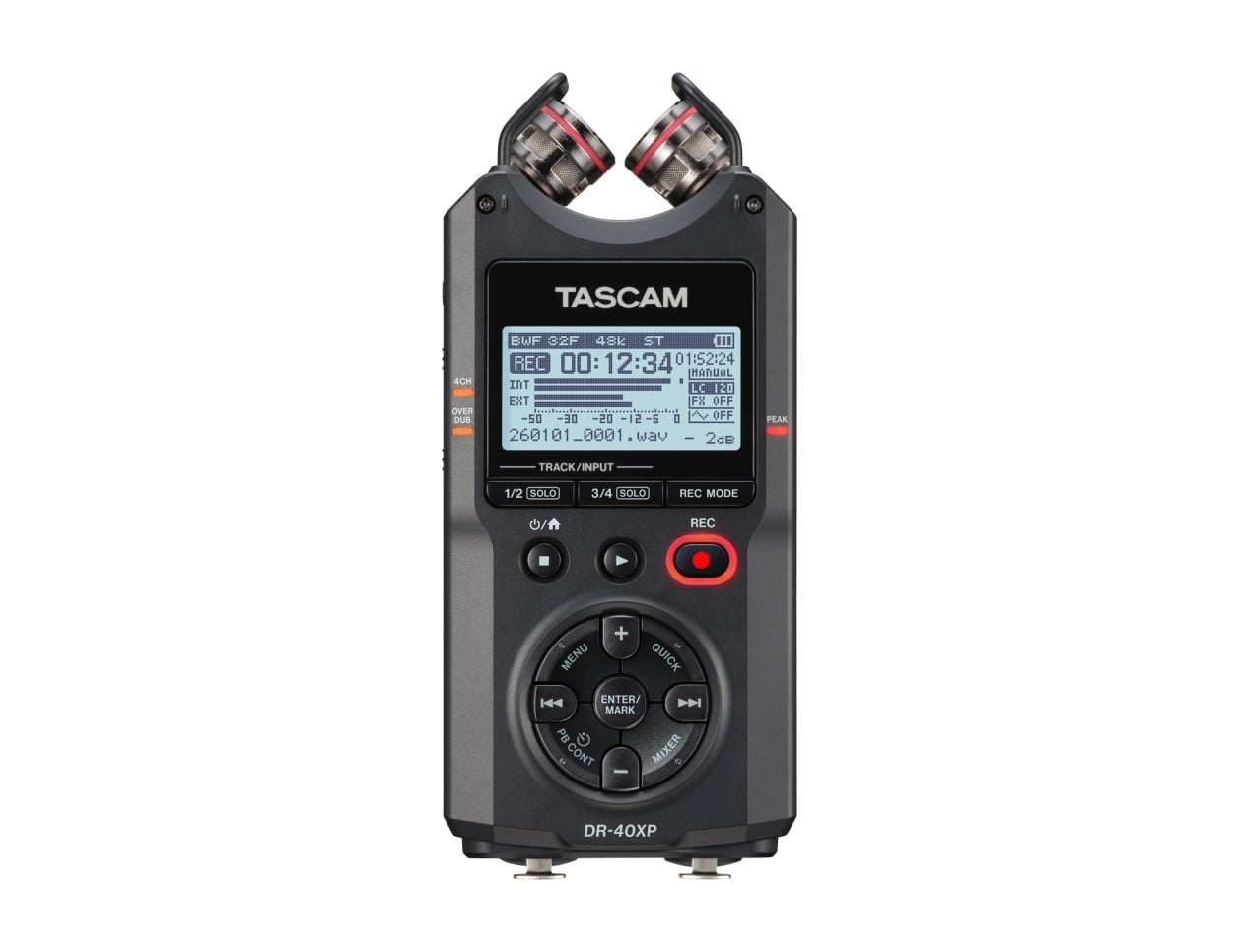 TASCAM DR-40XP 32-Bit Float Field Recorder