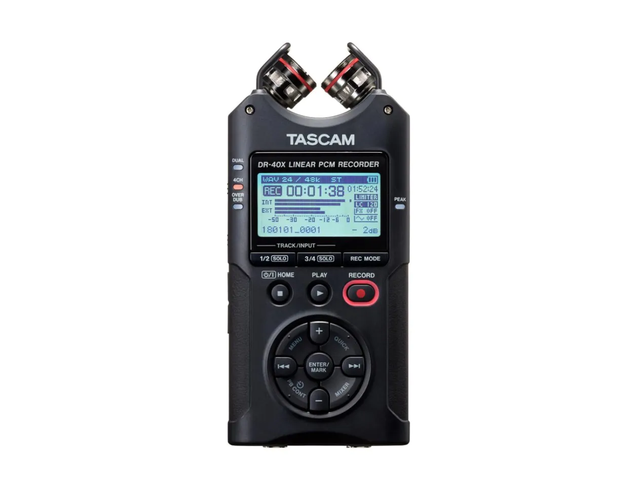 TASCAM ICレコーダー DR-40X マイク4dBuラインレベルの入力対応 TASCAM ICレコーダー DR-40X マイク4dBuラインレベルの入力対応 【公式