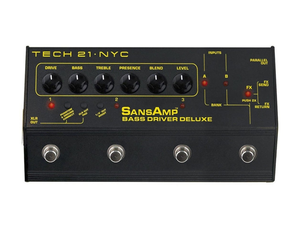 Tech 21 SansAmp Bass D Deluxe箱・説明書付 Tech 21 SansAmp Bass Driver Deluxe Bass Preamp Pedal
