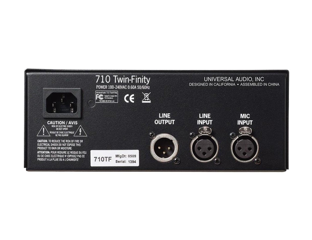 Universal Audio 710 Twin-Finity Mic Preamp