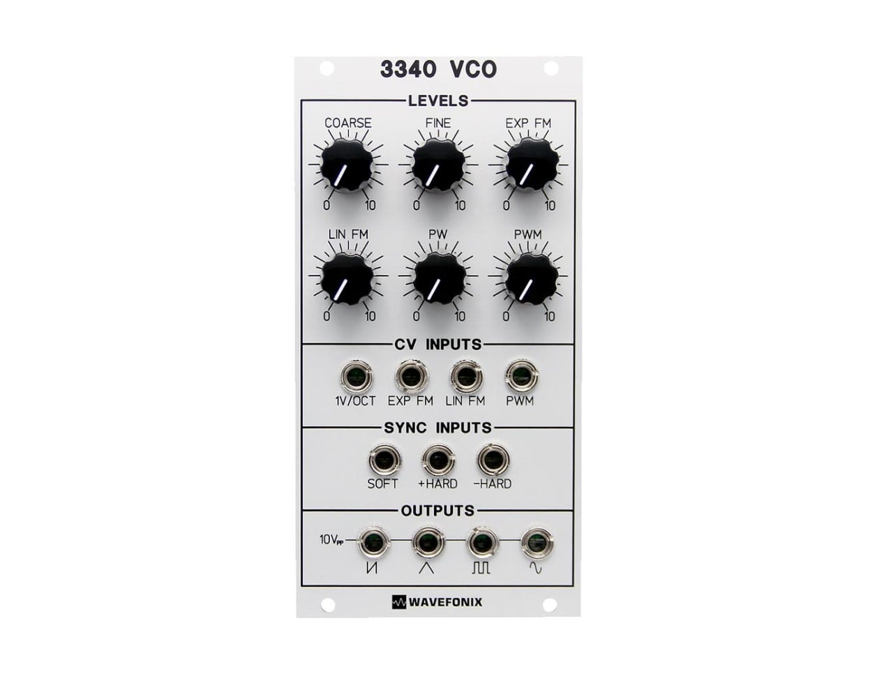 3340 アナログVCO モジュラーシンセサイザー Wavefonix 3340 Voltage-Controlled Oscillator