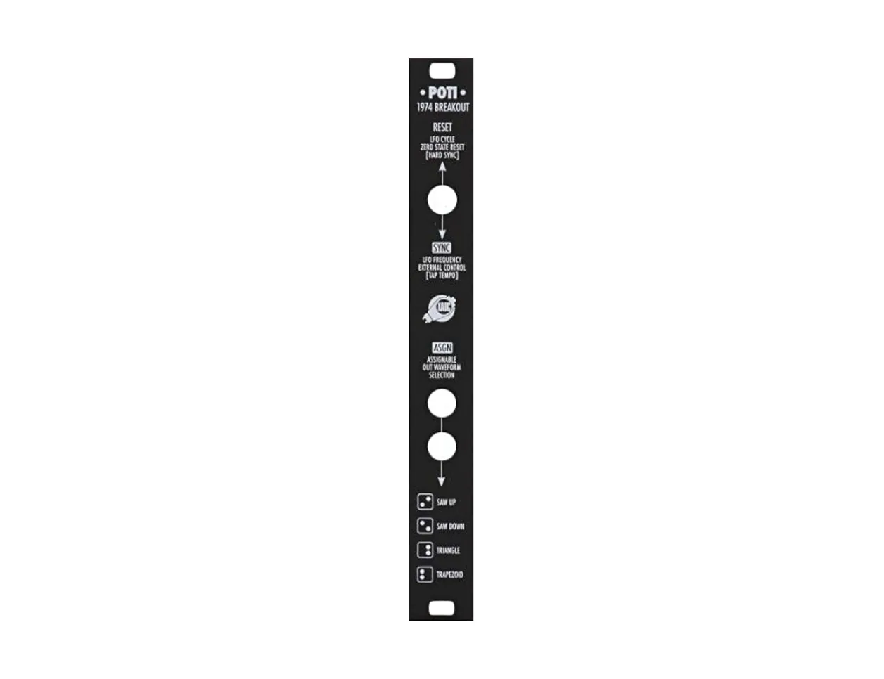 XAOC Devices Poti Replacement Panel (Black)