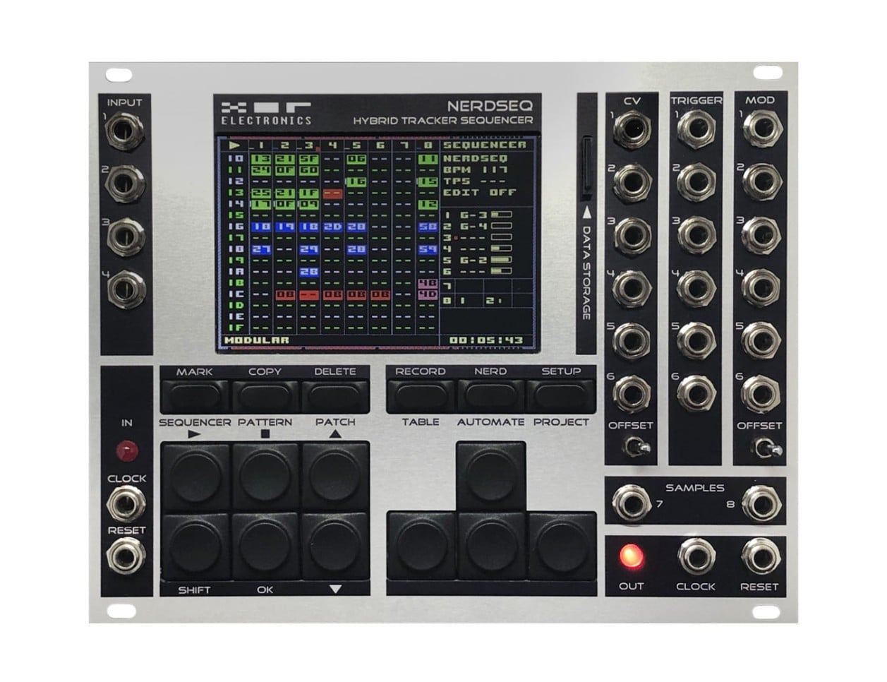 XOR NerdSeq Eurorack Sequencer (Grey + Black)
