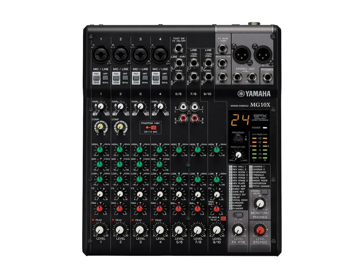 Yamaha MG10X 10-Input Stereo Mixer